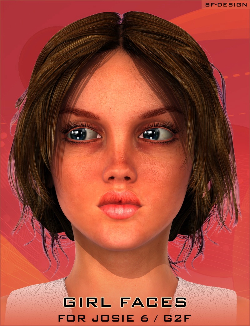 Girl Faces for Josie 6 / G2F by N/A