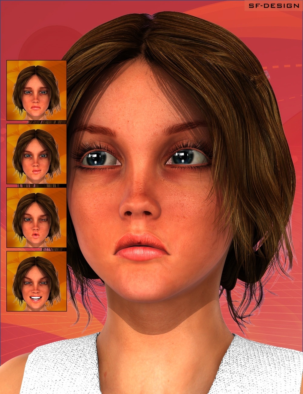 Girl Faces for Josie 6 / G2F by N/A