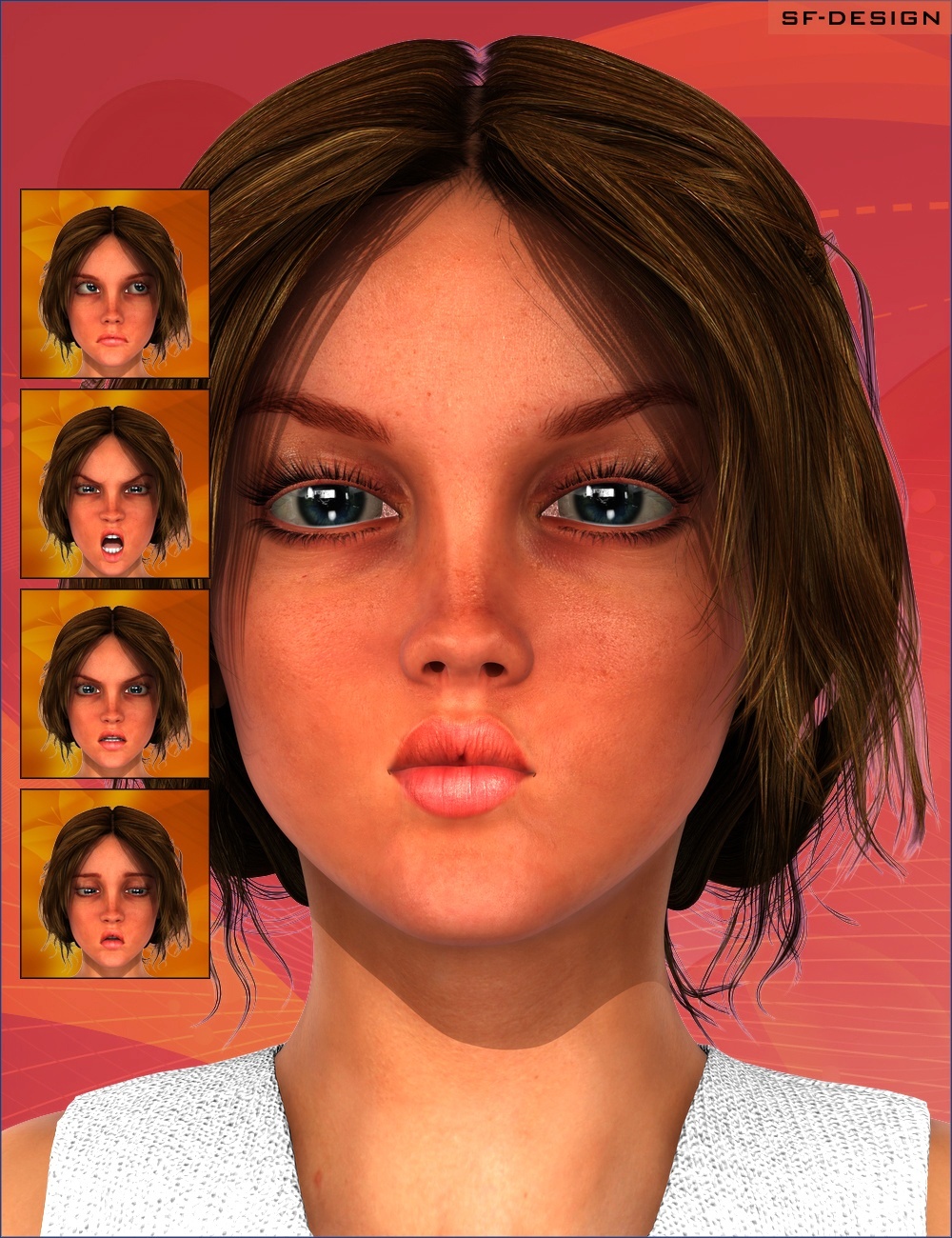 Girl Faces for Josie 6 / G2F by N/A