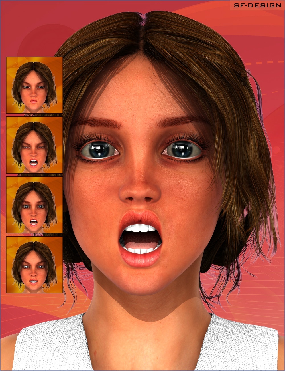 Girl Faces for Josie 6 / G2F by N/A