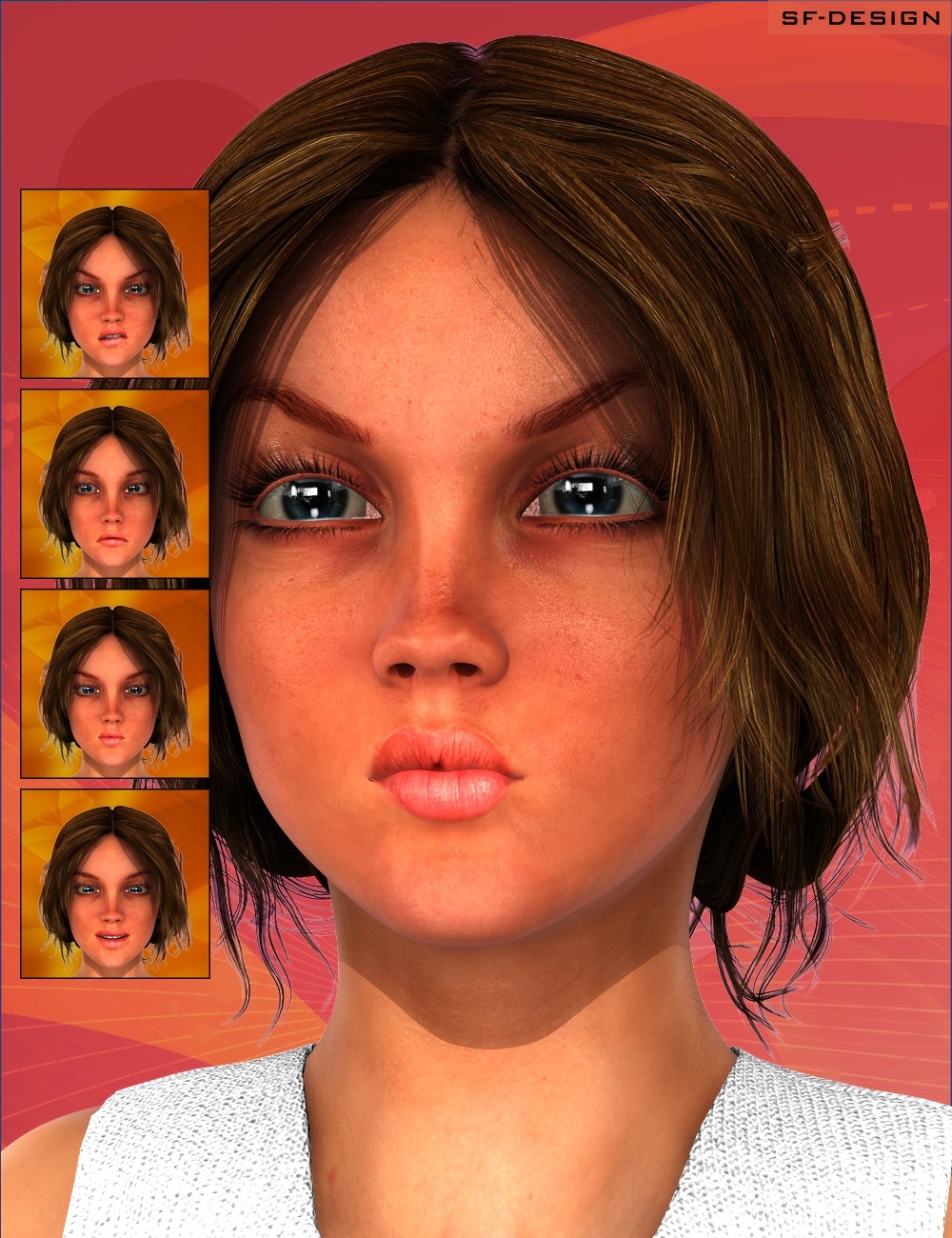 Girl Faces for Josie 6 / G2F by N/A