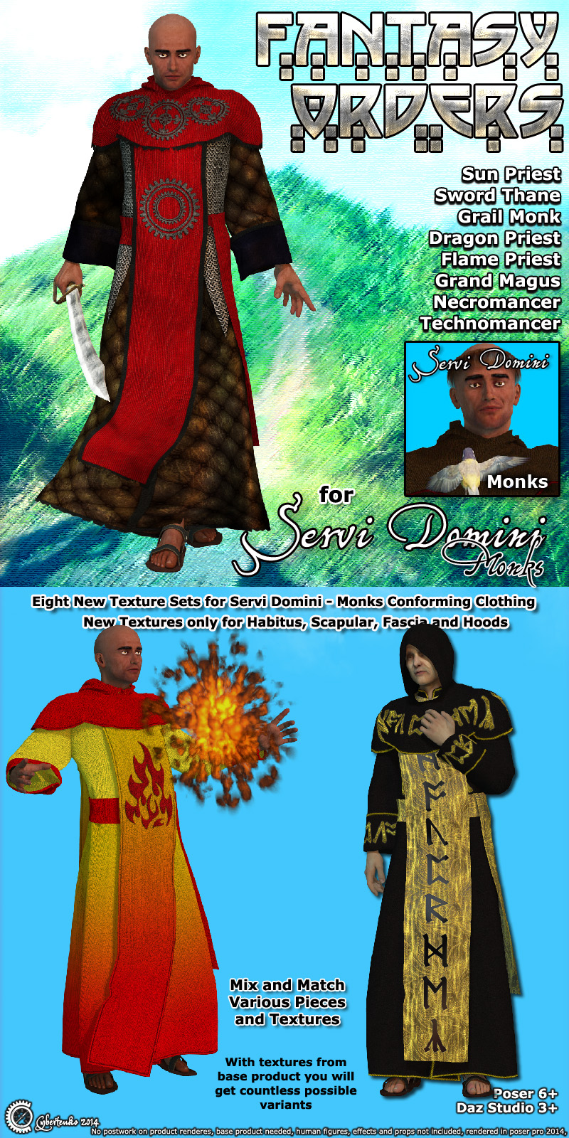 Fantasy Orders for Servi Domini - Monks by N/A