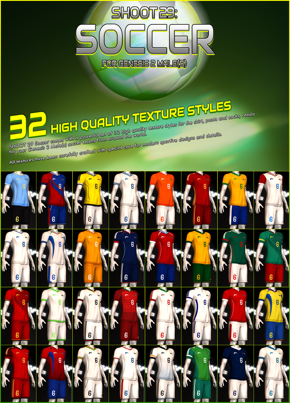 SHOOT 29: Soccer for Genesis 2 Male(s) by N/A