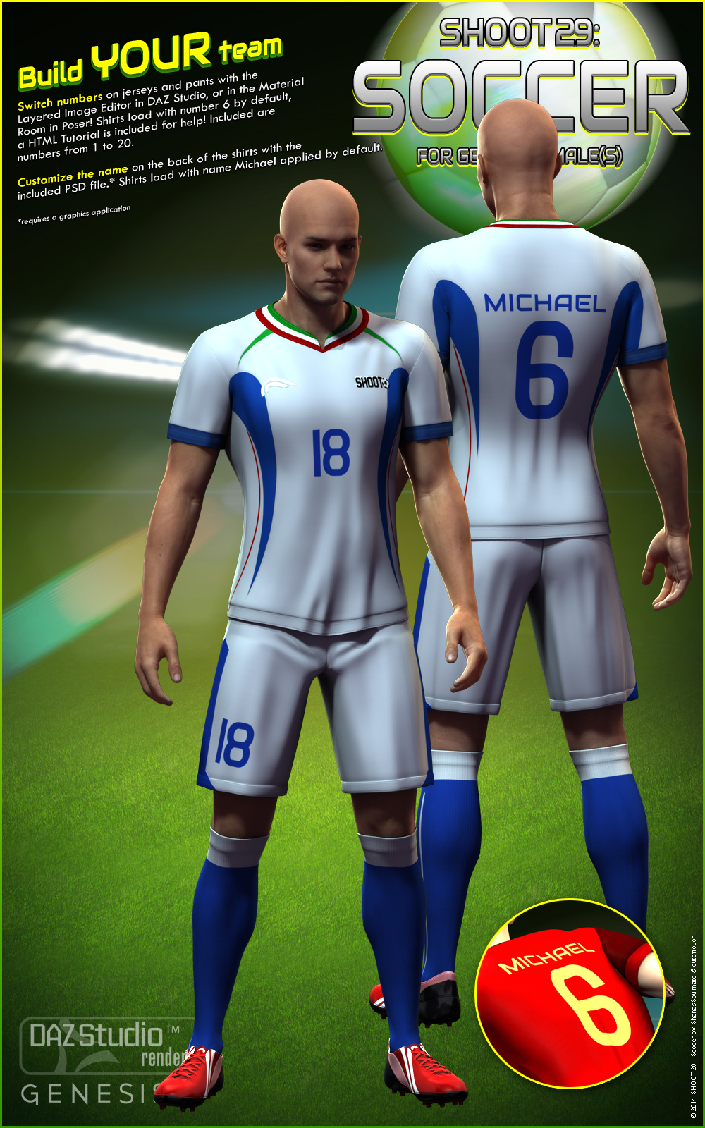 SHOOT 29: Soccer for Genesis 2 Male(s) by N/A