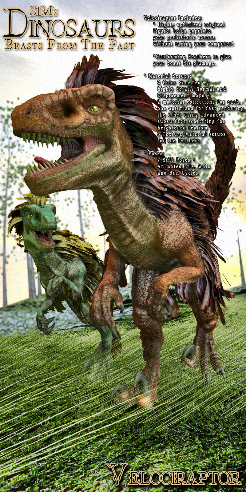 S1M Dinosaurs: Velociraptor by N/A