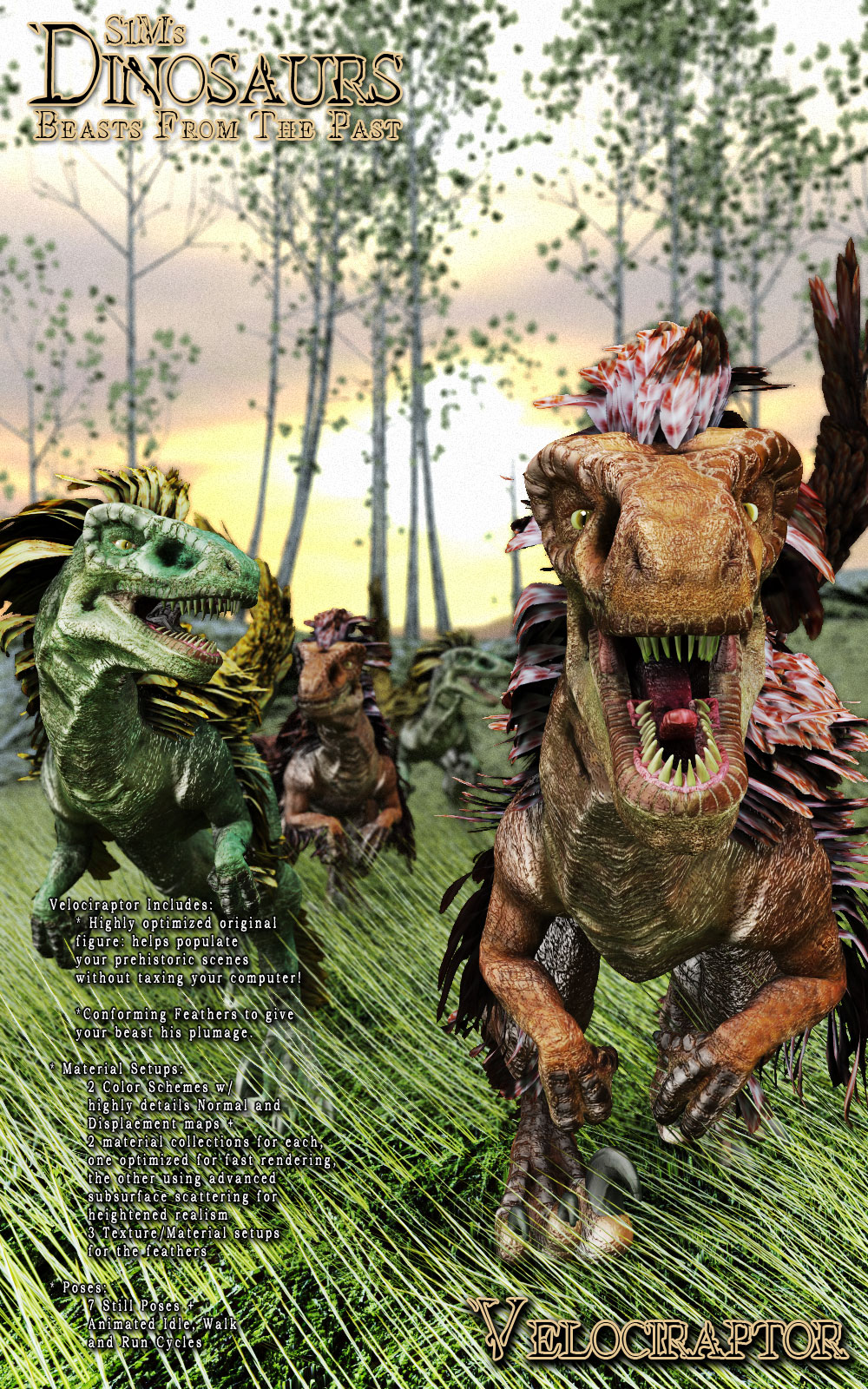 S1M Dinosaurs: Velociraptor by N/A