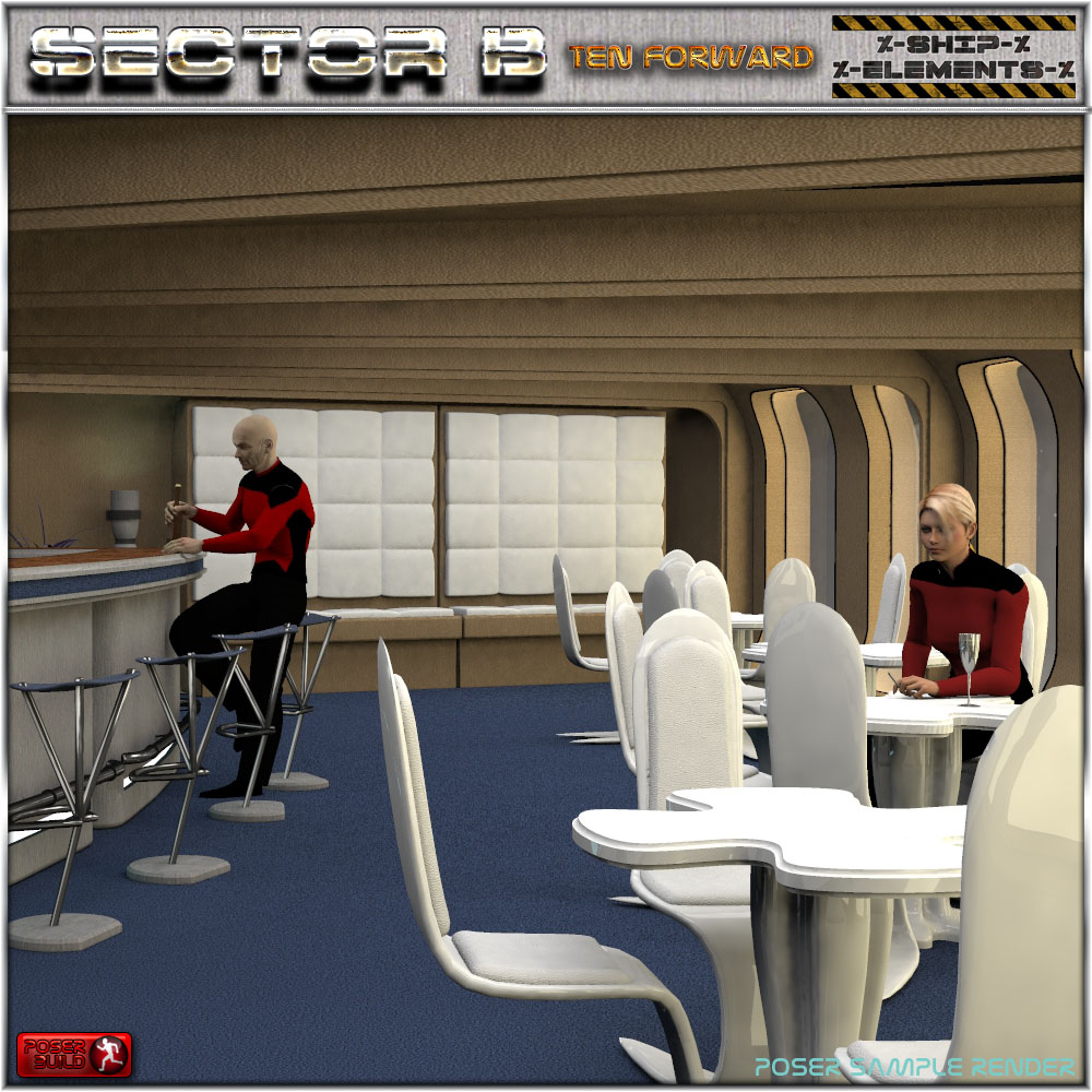 Ship Elements B7: Ten Forward Lounge by N/A