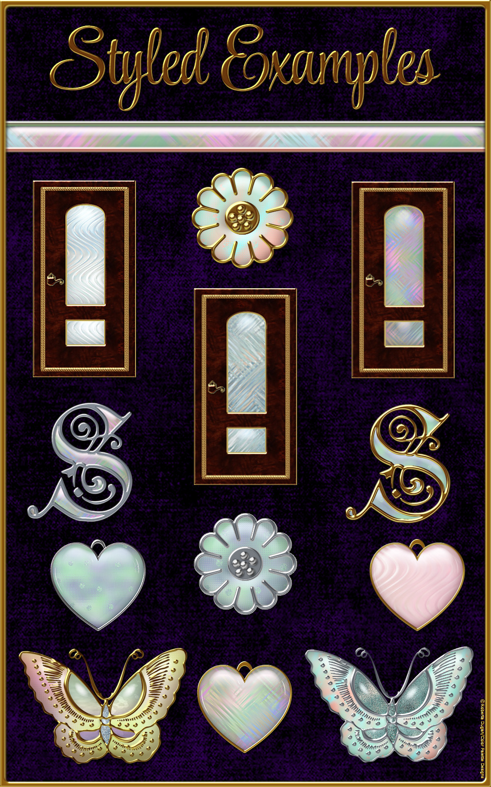 Pastel Art Glass Layer Styles by N/A