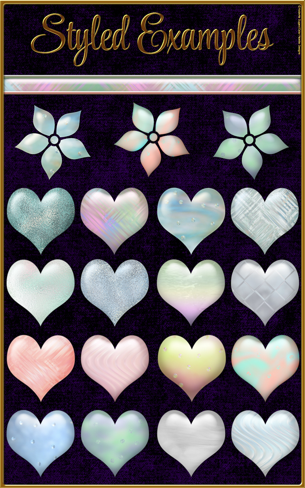 Pastel Art Glass Layer Styles by N/A