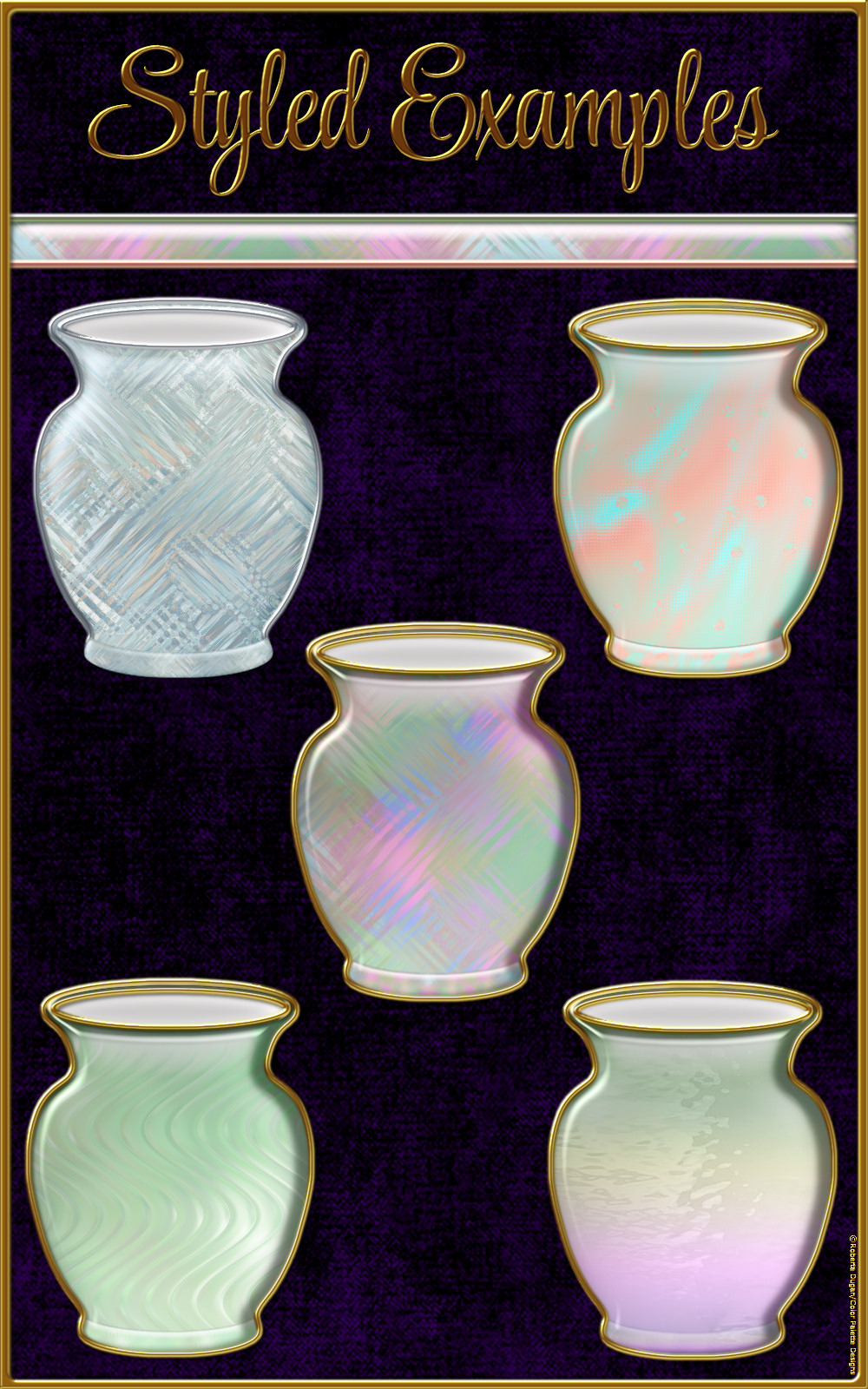 Pastel Art Glass Layer Styles by N/A