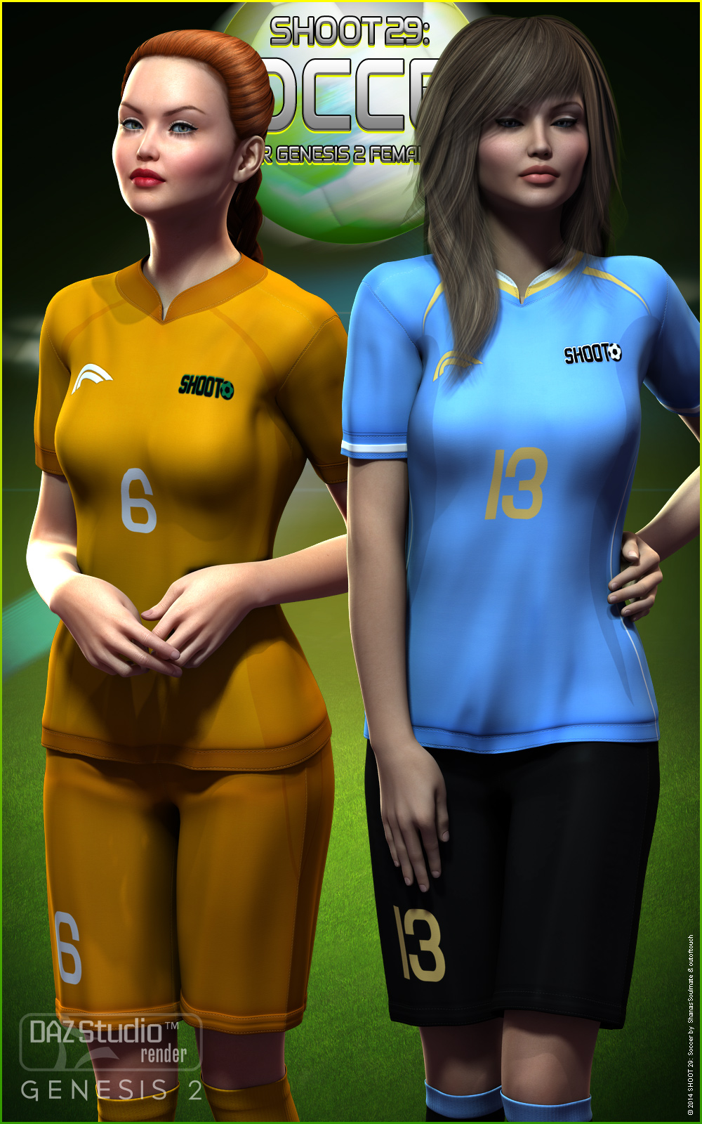 SHOOT 29: Soccer for Genesis 2 Female(s) by N/A