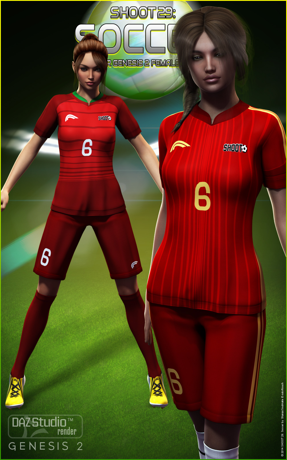 SHOOT 29: Soccer for Genesis 2 Female(s) by N/A