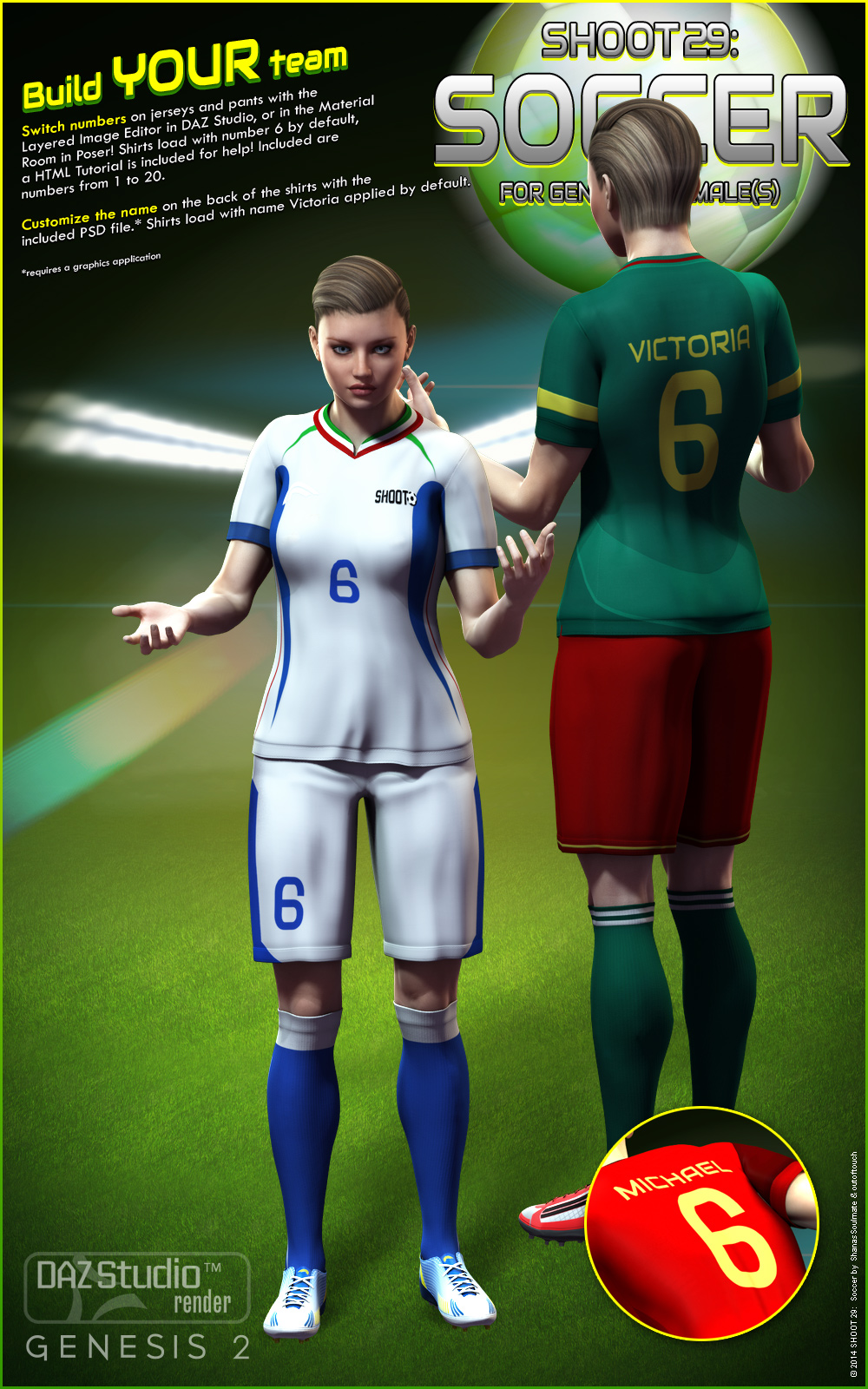 SHOOT 29: Soccer for Genesis 2 Female(s) by N/A