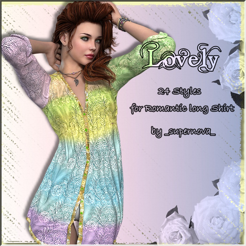 AM: LOVELY - 24 Styles for ROMANTIC LONG SHIRT by N/A