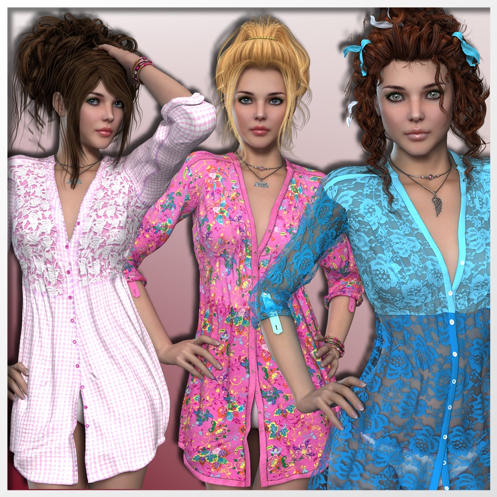 AM: LOVELY - 24 Styles for ROMANTIC LONG SHIRT by N/A