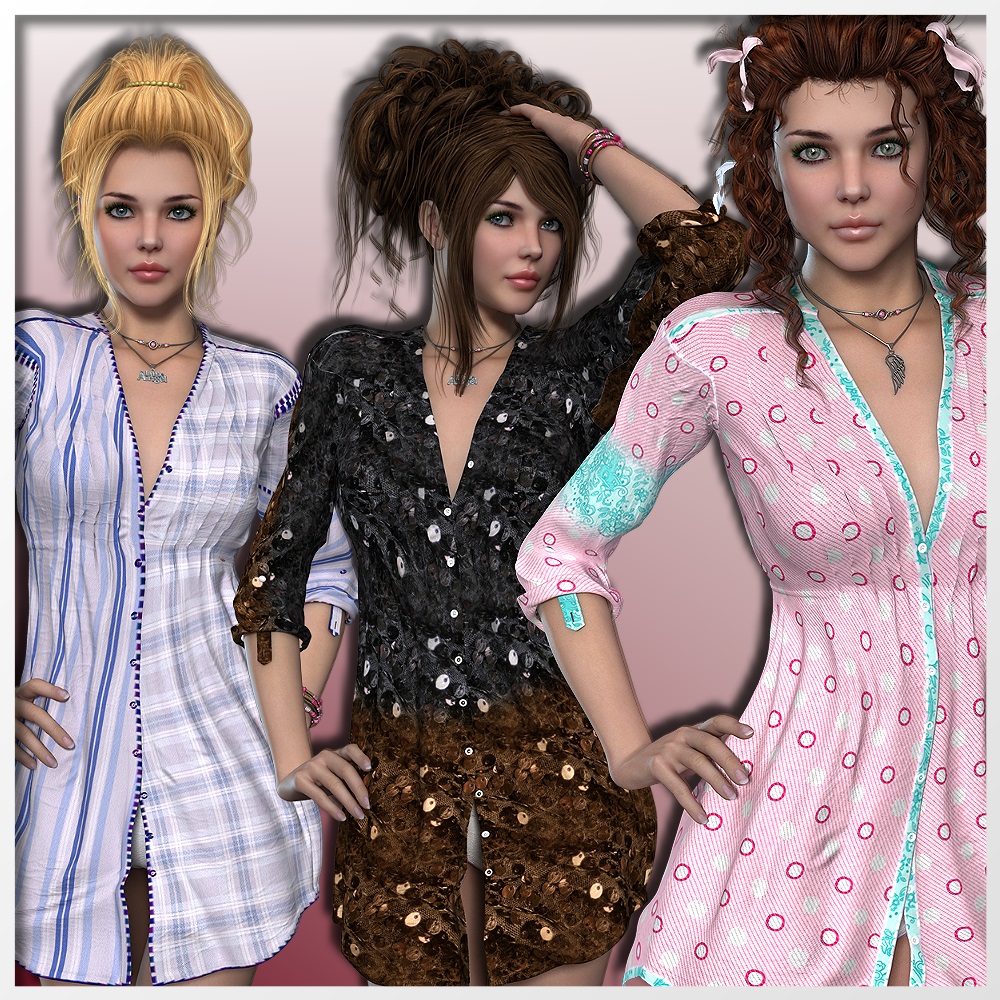 AM: LOVELY - 24 Styles for ROMANTIC LONG SHIRT by N/A
