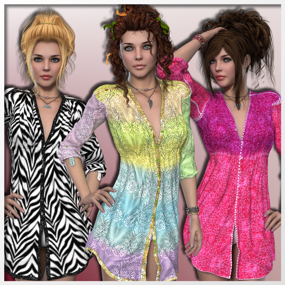 AM: LOVELY - 24 Styles for ROMANTIC LONG SHIRT by N/A