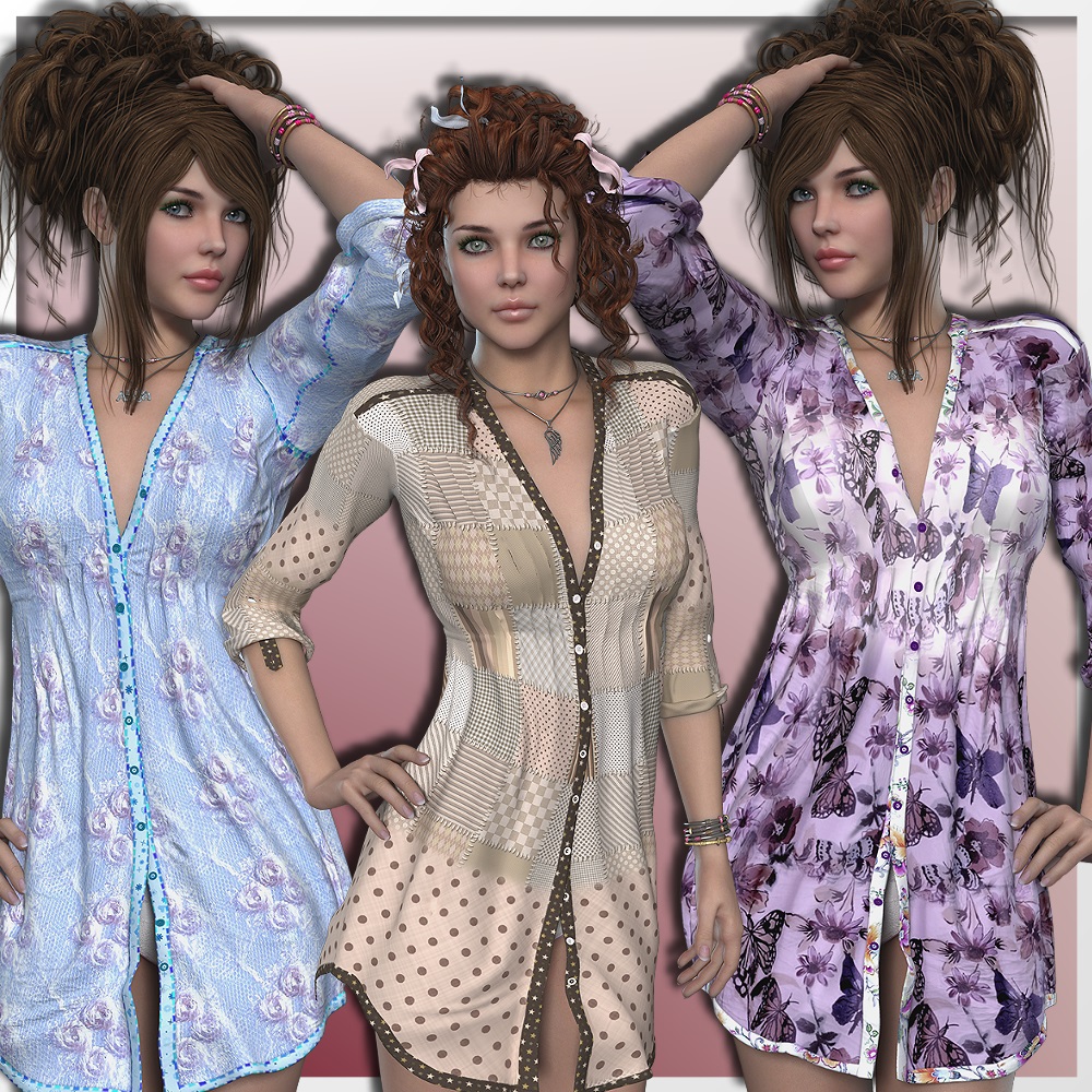 AM: LOVELY - 24 Styles for ROMANTIC LONG SHIRT by N/A