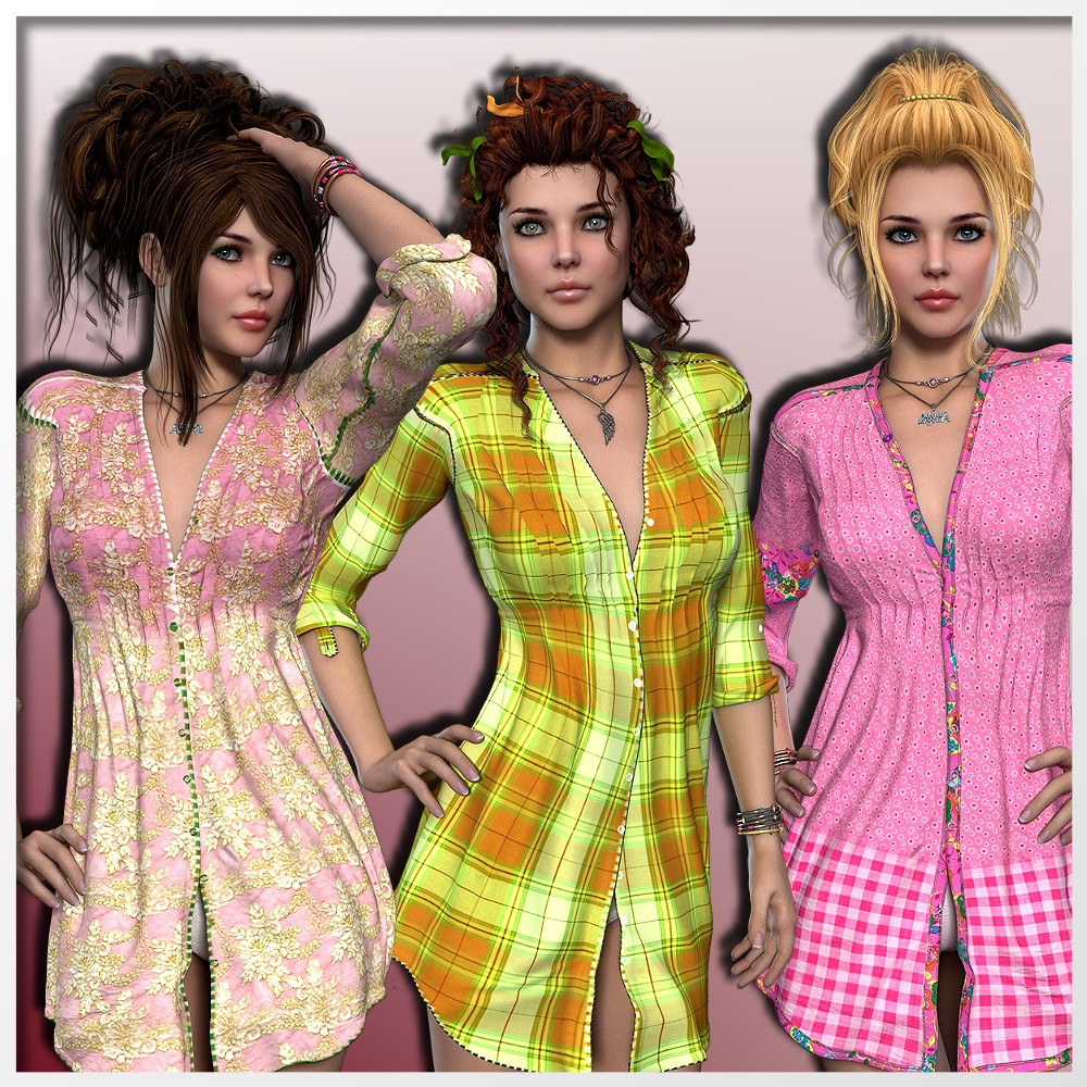 AM: LOVELY - 24 Styles for ROMANTIC LONG SHIRT by N/A