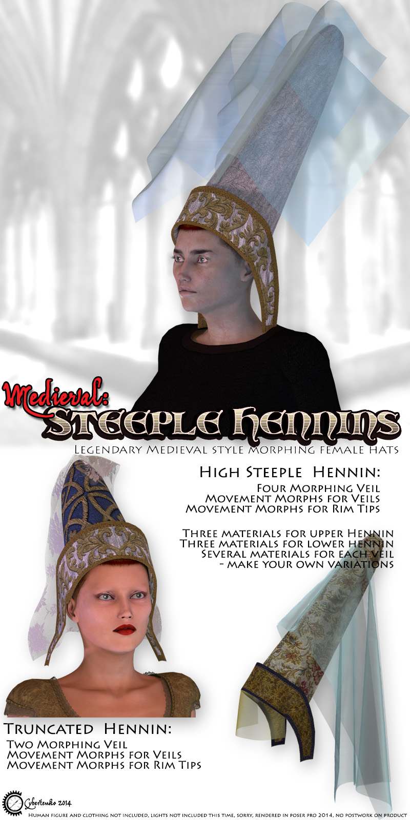 Medieval: Steeple Hennins by N/A