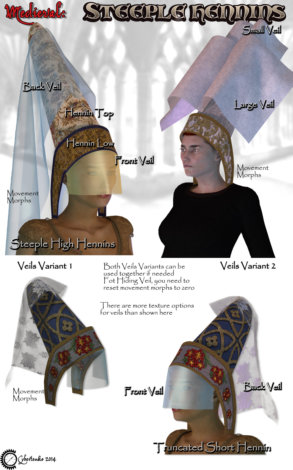 Medieval: Steeple Hennins by N/A