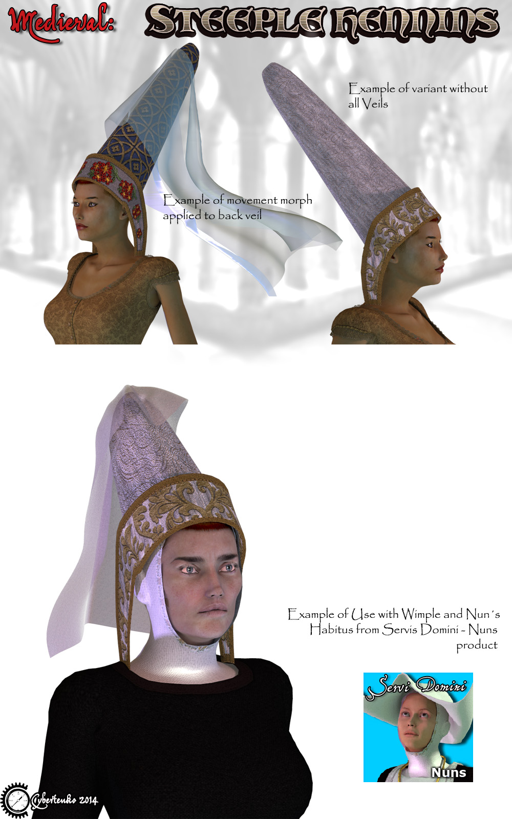 Medieval: Steeple Hennins by N/A