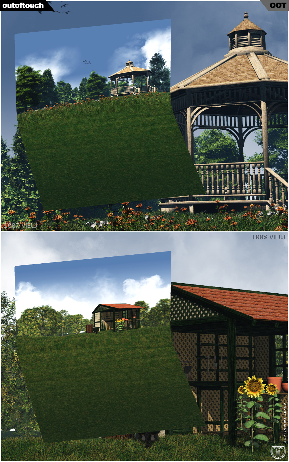 RenderSpots Garden for Poser and DAZ Studio by N/A