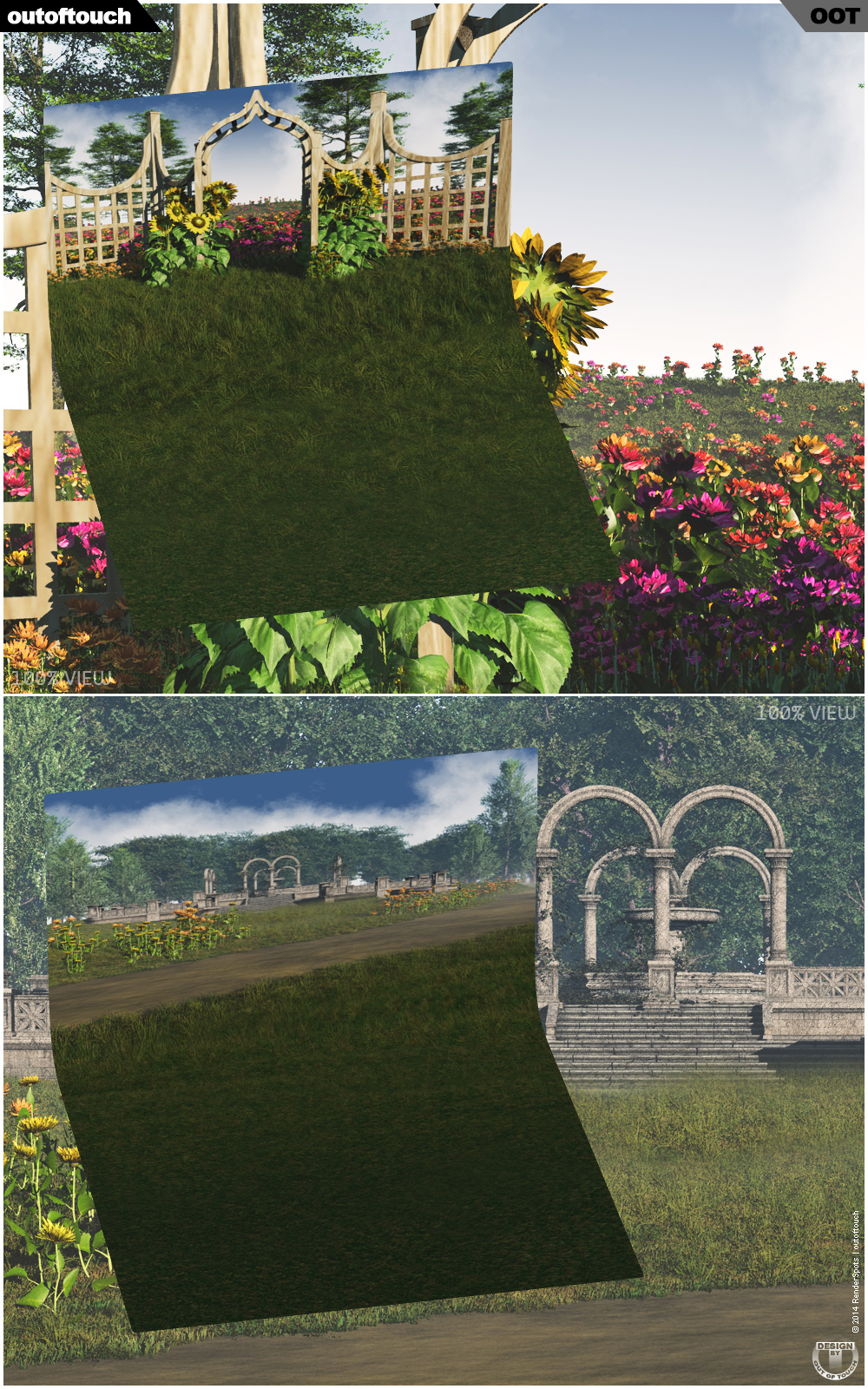 RenderSpots Garden for Poser and DAZ Studio by N/A