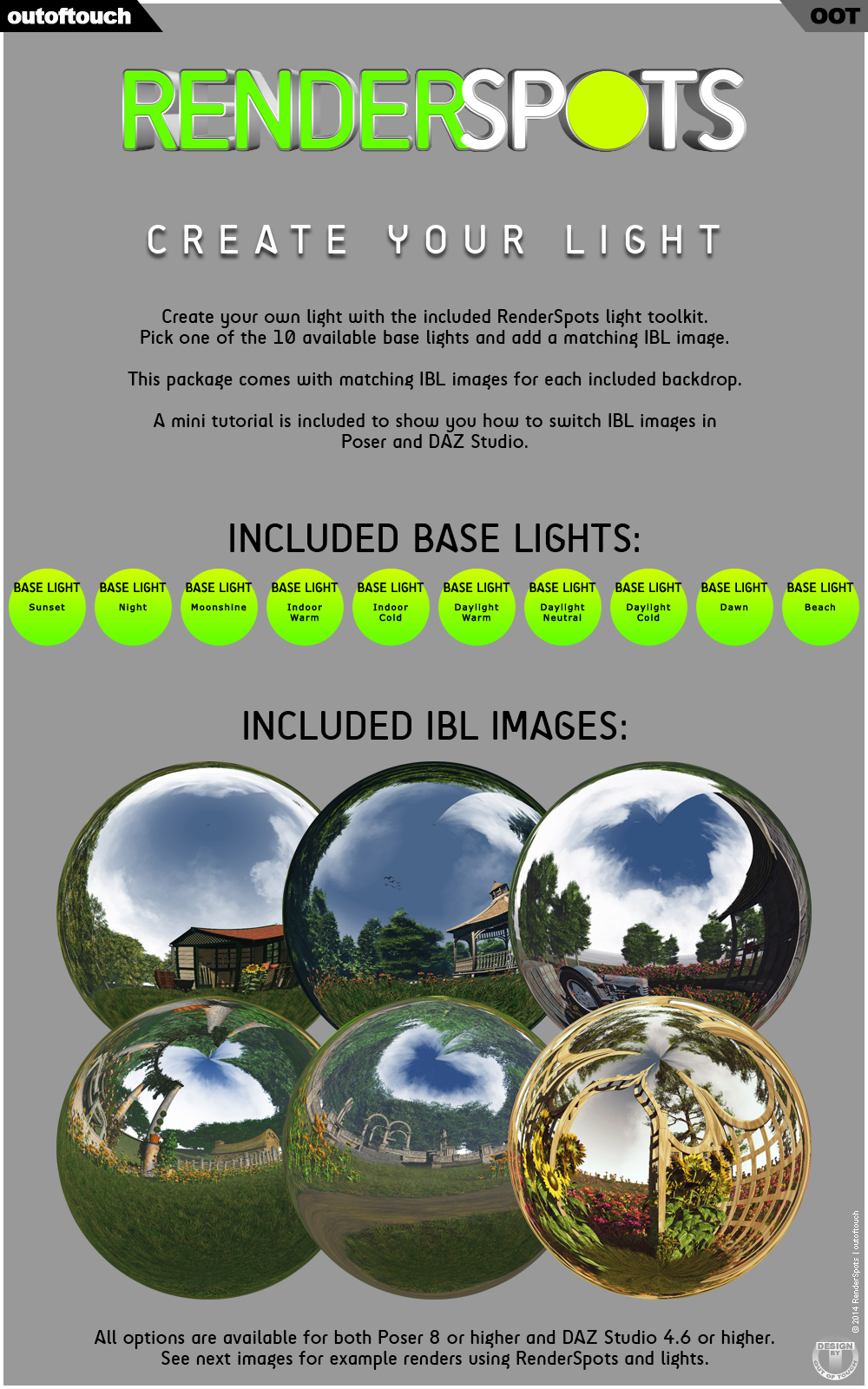 RenderSpots Garden for Poser and DAZ Studio by N/A