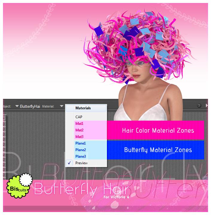 Biscuits Butterfly Hair by N/A