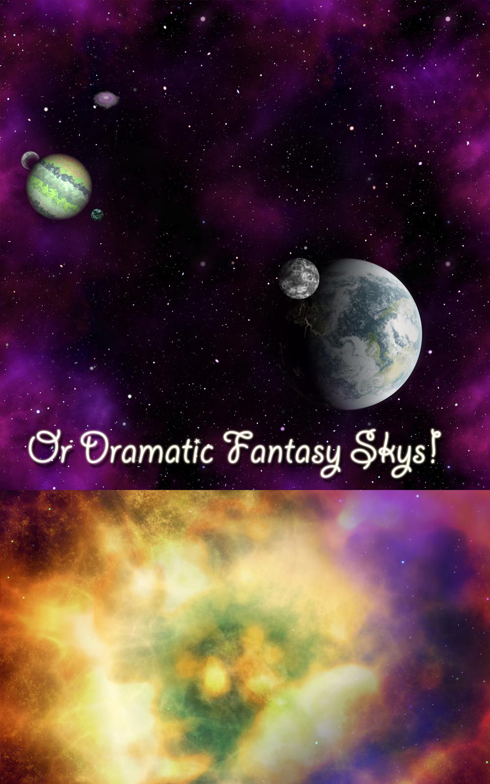 Planets, Stars and Nebulas - Space Backgrounds by N/A