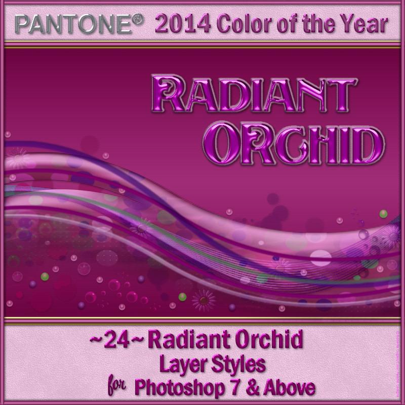 2014 Color of the Year-Radiant Orchid Layer Styles by N/A