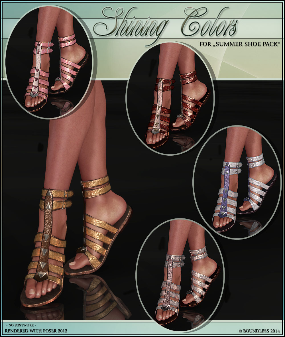 Shining colors for Summer Shoes Pack by N/A