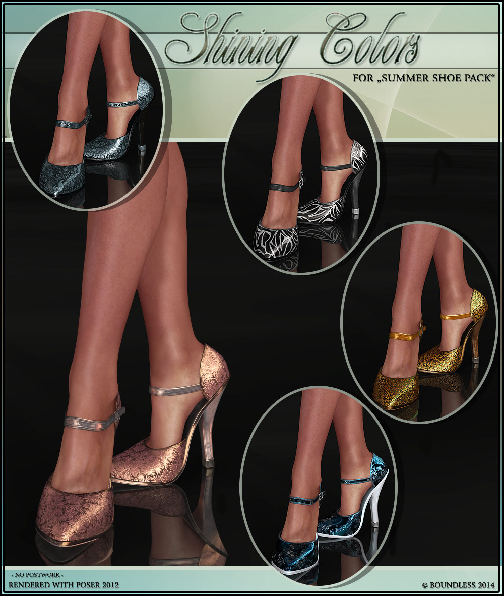 Shining colors for Summer Shoes Pack by N/A