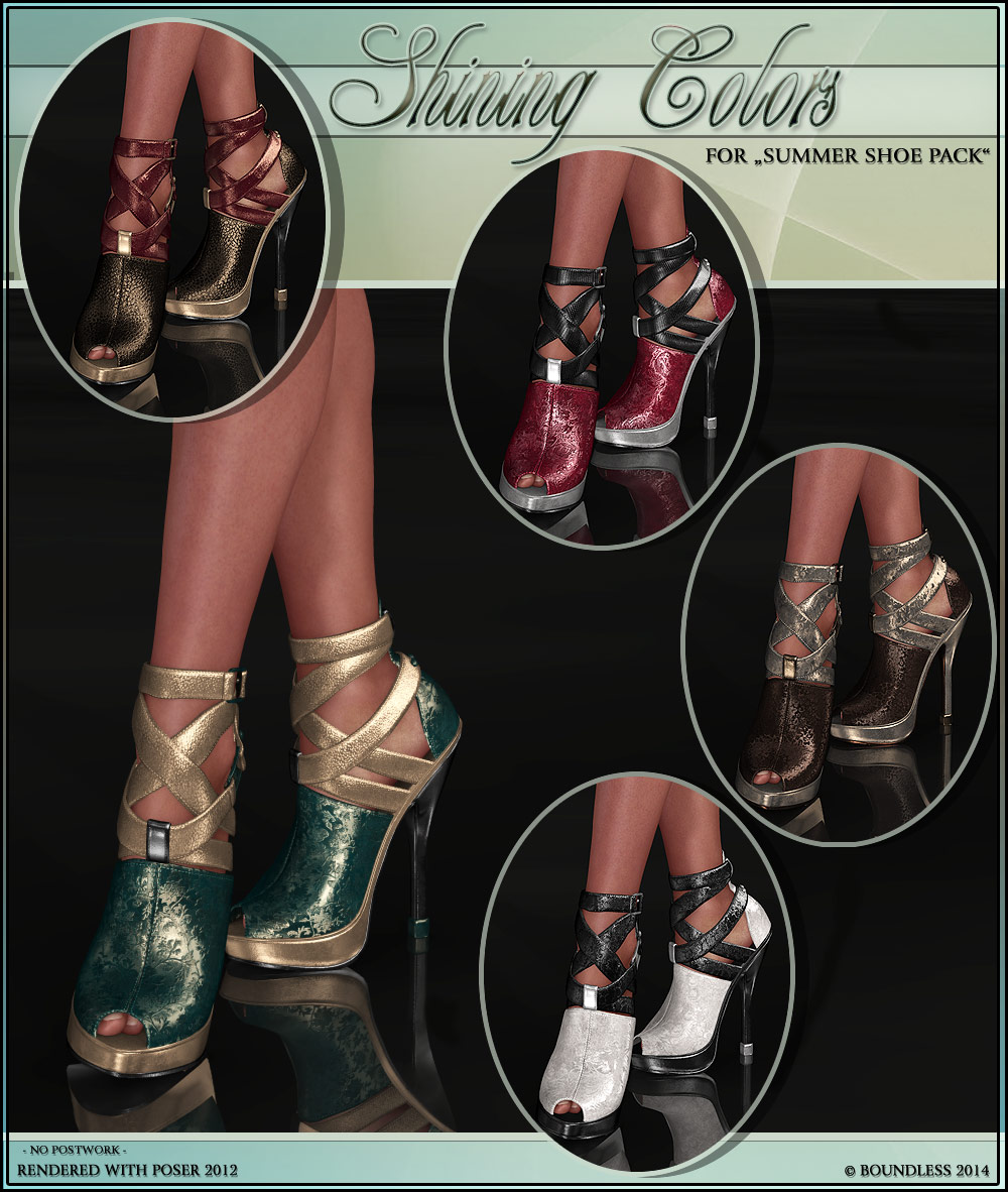 Shining colors for Summer Shoes Pack by N/A