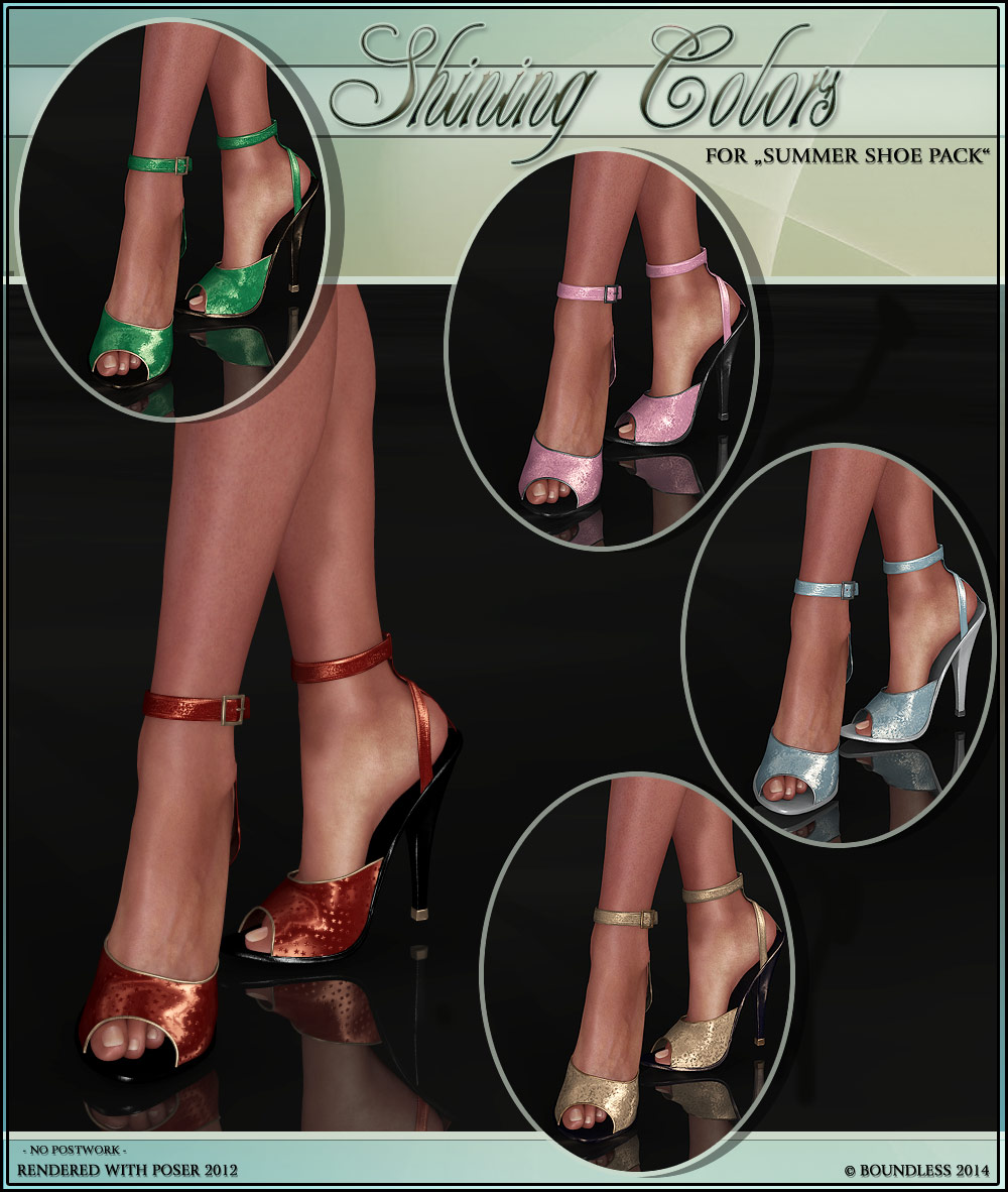 Shining colors for Summer Shoes Pack by N/A