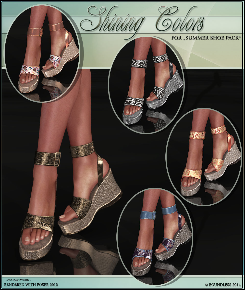 Shining colors for Summer Shoes Pack by N/A