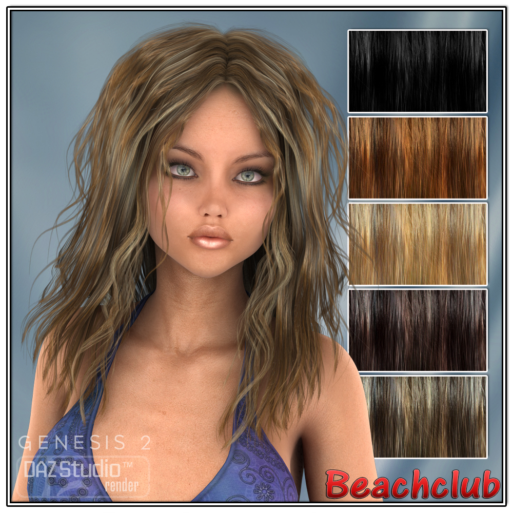 Beachclub Hair  for V4 and G2 by N/A