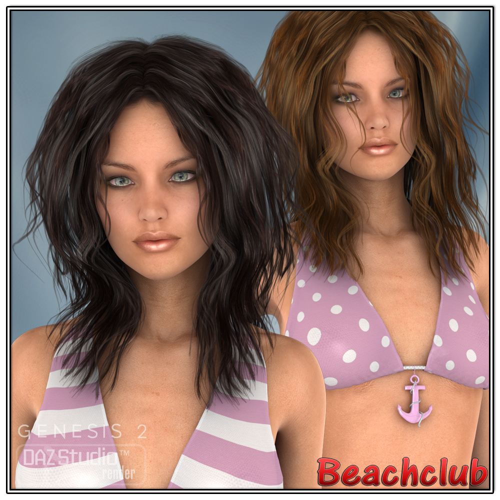 Beachclub Hair  for V4 and G2 by N/A