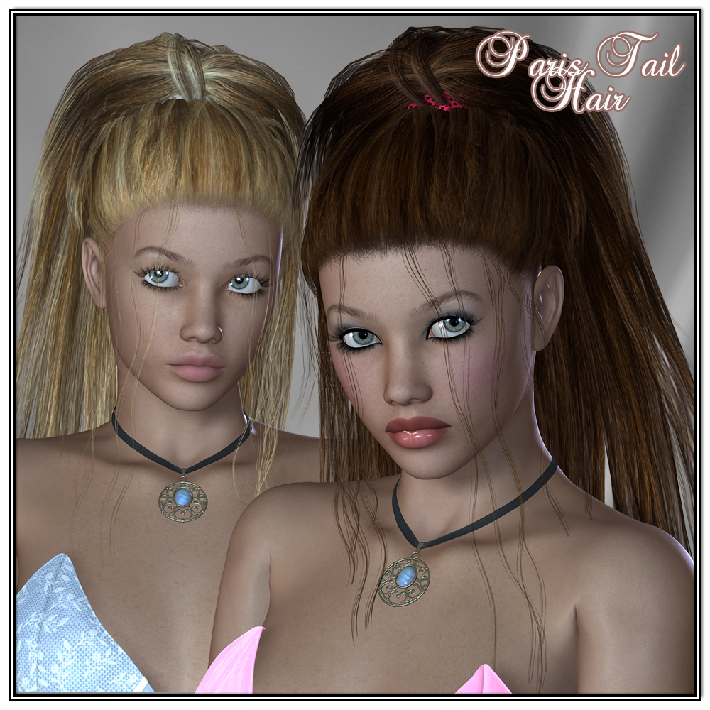 Paris Tail Hair for V4 and G2 by N/A