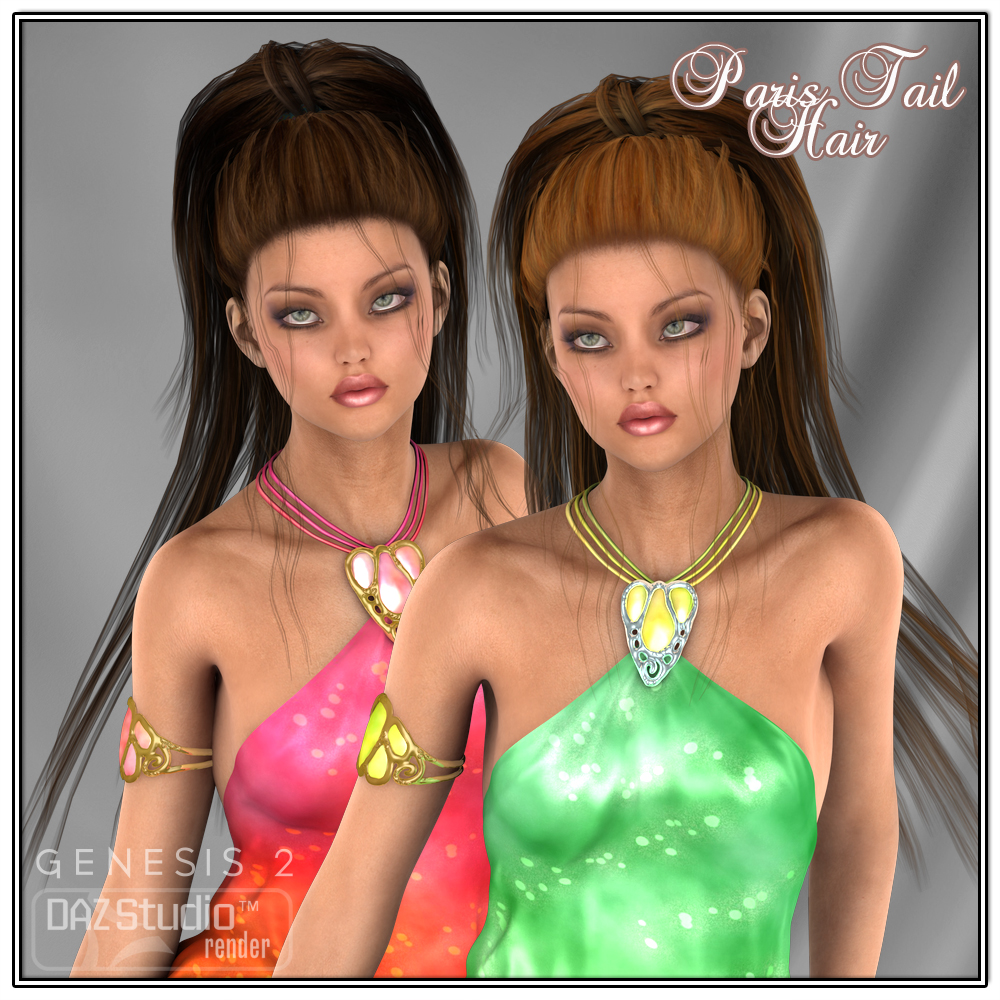 Paris Tail Hair for V4 and G2 by N/A