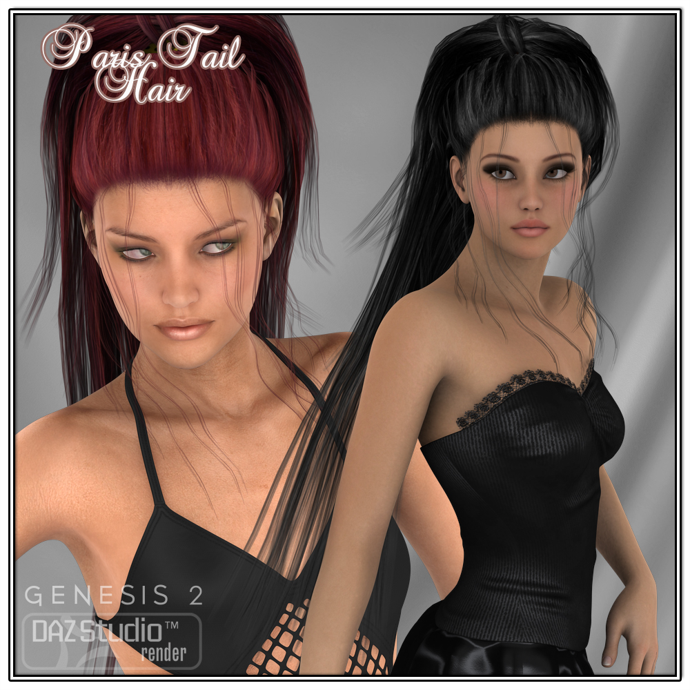 Paris Tail Hair for V4 and G2 by N/A