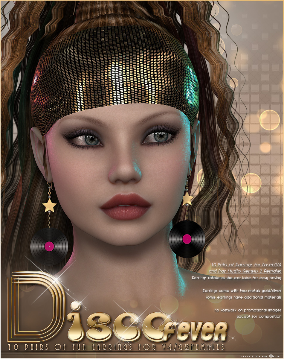 SVLF Disco Fever Earrings V4/G2F by N/A