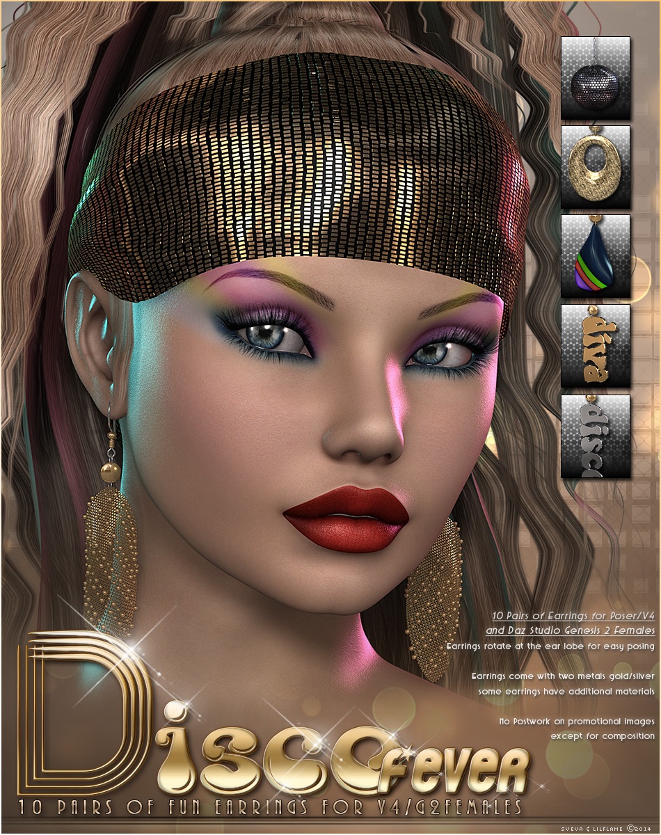 SVLF Disco Fever Earrings V4/G2F by N/A