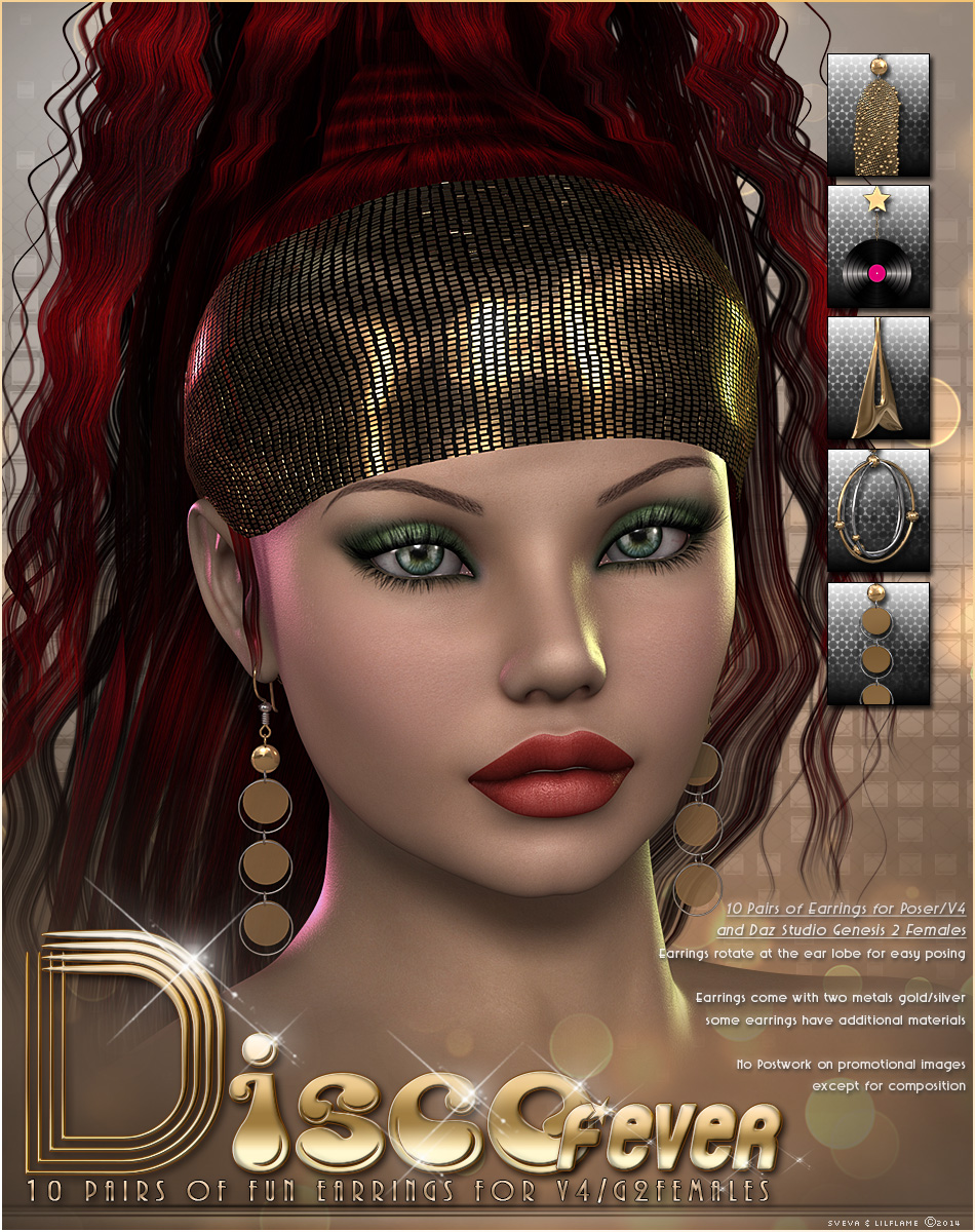 SVLF Disco Fever Earrings V4/G2F by N/A
