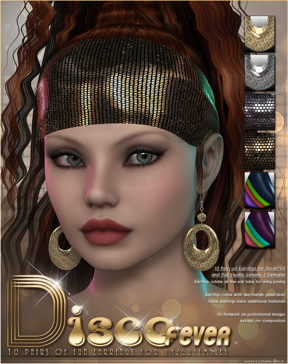 SVLF Disco Fever Earrings V4/G2F by N/A
