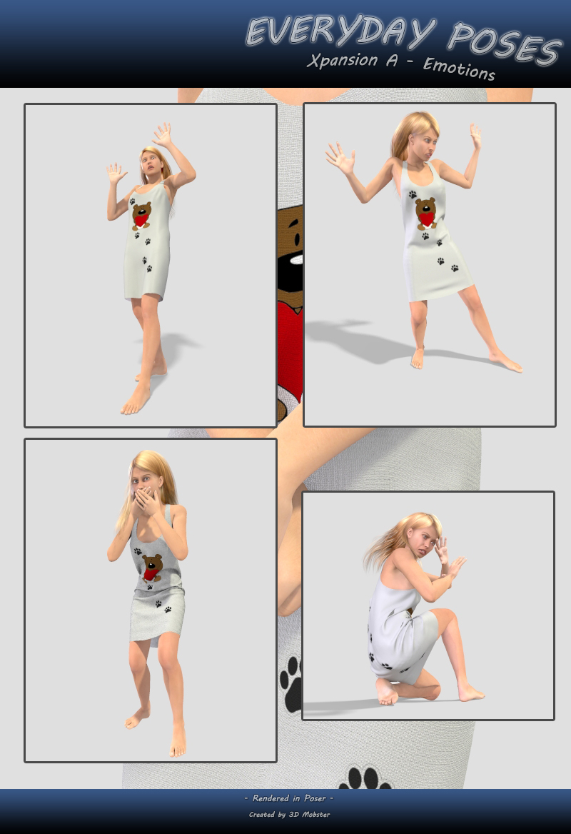 Everyday poses Xpansion A - Emotions by N/A