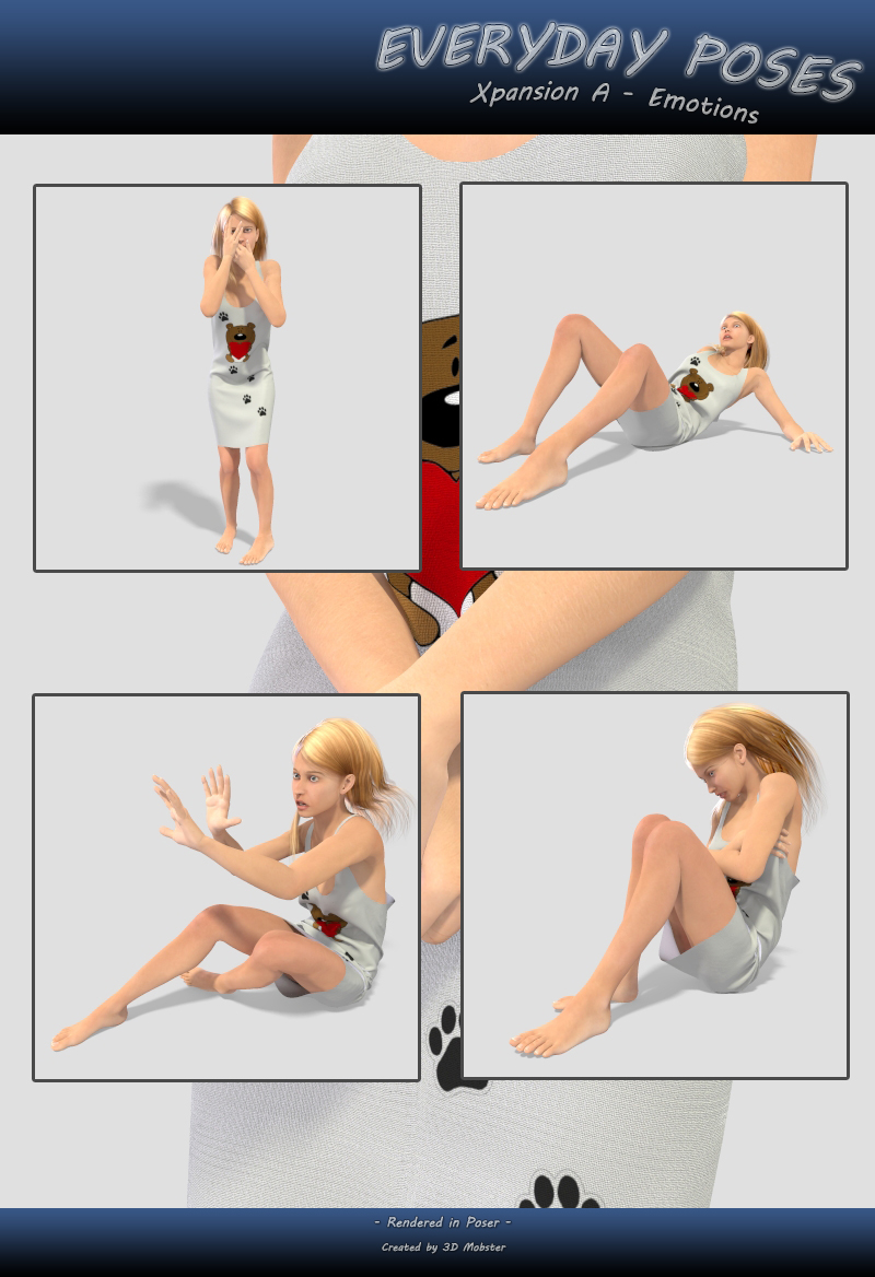 Everyday poses Xpansion A - Emotions by N/A