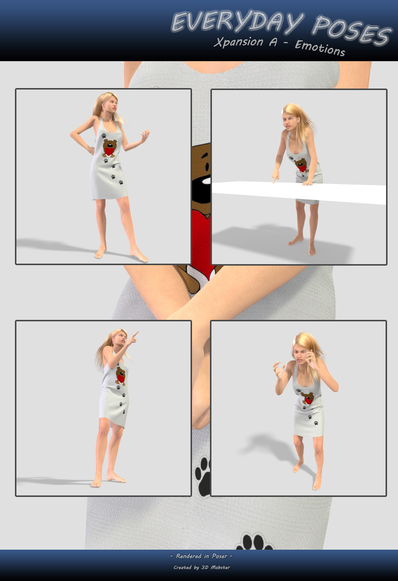 Everyday poses Xpansion A - Emotions by N/A