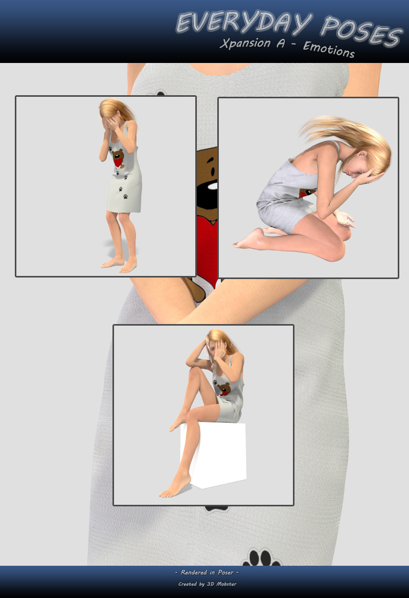 Everyday poses Xpansion A - Emotions by N/A